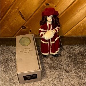 Manns Collectible vintage “ice skater” doll 1982 new in box
